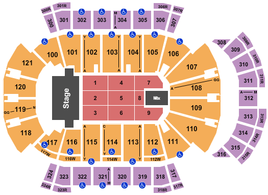 VyStar Veterans Memorial Arena Trans-Siberian Orchestra Seating Chart